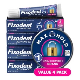 Fixodent Advance Max Hold 62g 4 Pack