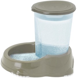 CAT CENTRE Smarty Sipper Bowl 1.5L Automatic Gravity Water Dispenser Drinker Dog Rabbit Small Animal Premium Pet Supplies Kittens Healthy Watering Grey