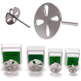 Stainless Steel Metal Disc Disk Pedicure Burr Feet File Calluse Sandpaper Nail Drill Bit Pedicure Drill Bit Foot File Callus Remover Dead Skin Remover (Style 1, 20MM)