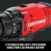 Craftsman CMCK200C2R 20V Variable Speed Lithium-Ion 1/2 in. Cordless Drill