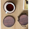 Absorbent Coasters for Drinks with Holder - 6packs, Silicone Coaster