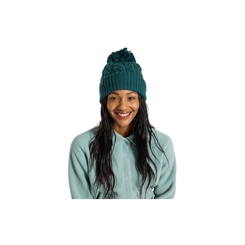 Burton Zippy Fleece-Lined Beanie, Deep Emerald, One Size
