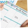 TEHAUX Blank Weekly Planner Sheets Planning Pad Desk Planner to-do