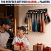 BIHOMIFI Baseball Bat Wall Mount Rack & Baseball Ring Set,