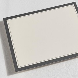 Minted Juego de papelería de iniciales formales, juego de 10, tarjetas planas y sobres para invitaciones y mensajes de agradecimiento escritos a mano,