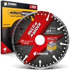 Anvil MultiShock Diamond Cutting Disc Diameter 125 mm x 22.2 mm Universal / All-Round Segment Height: 10 mm (Galvanised)