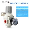 EBEIZZI 3/8" NPT Air Pressure Regulator | Air Regulator for