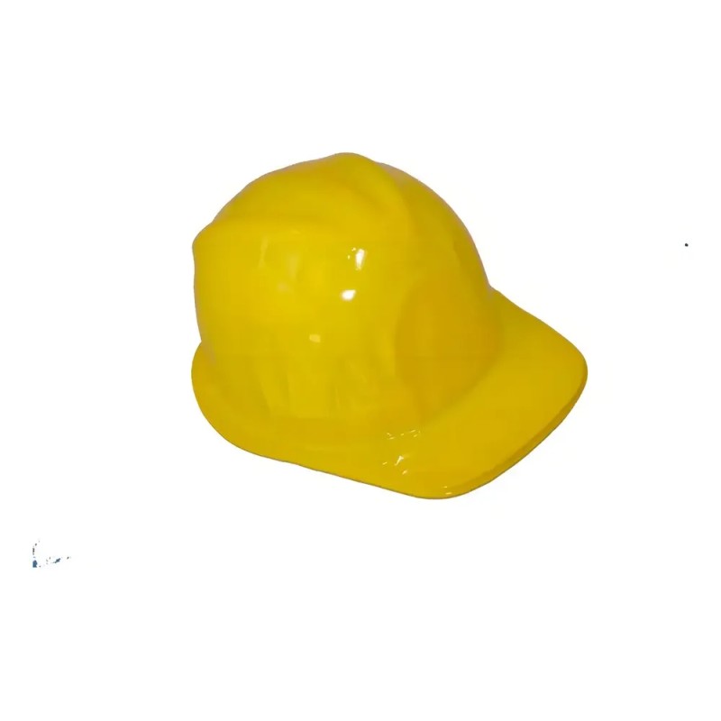 12 Casco Constructor Amarillo Plastico Bob Disfraz Fiesta