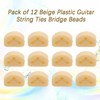Cheerock Pack of 12 Plastic Guitar String Ties Bridge Beads,