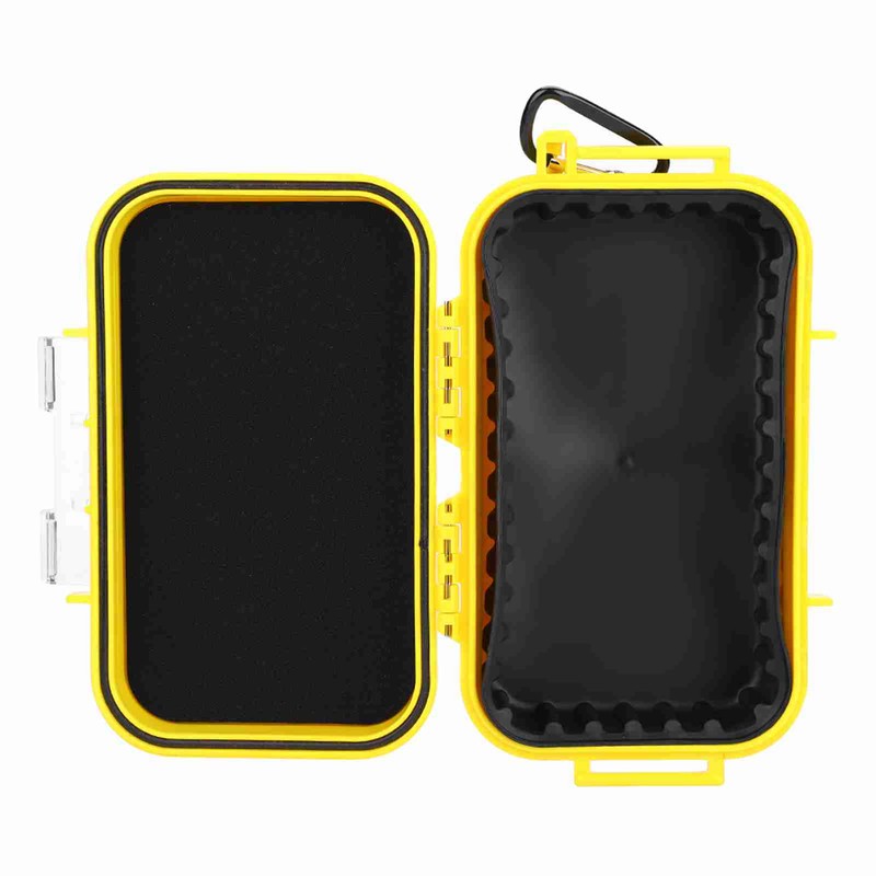 Outdoor Survival Shockproof Waterproof Storage Case Airtight Carry Box Container(Yellow)