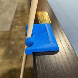 Q-Claw Portable Pool/Billiards Cue Stick Holder/Rack - 3 Place - BLUE