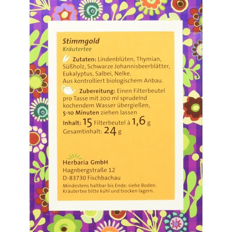Stimmgold Tea Organic 15 FB