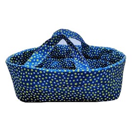 Xunwa Baby Doll Bassinet for 10-12 Inch Newborn Reborn Baby Doll,Dolls Carry Basket for Baby Doll(pattern3, 13)