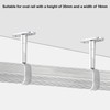 INCREWAY Closet Rod Support, 4Pcs Hollow Zinc Alloy Adjustable Oval