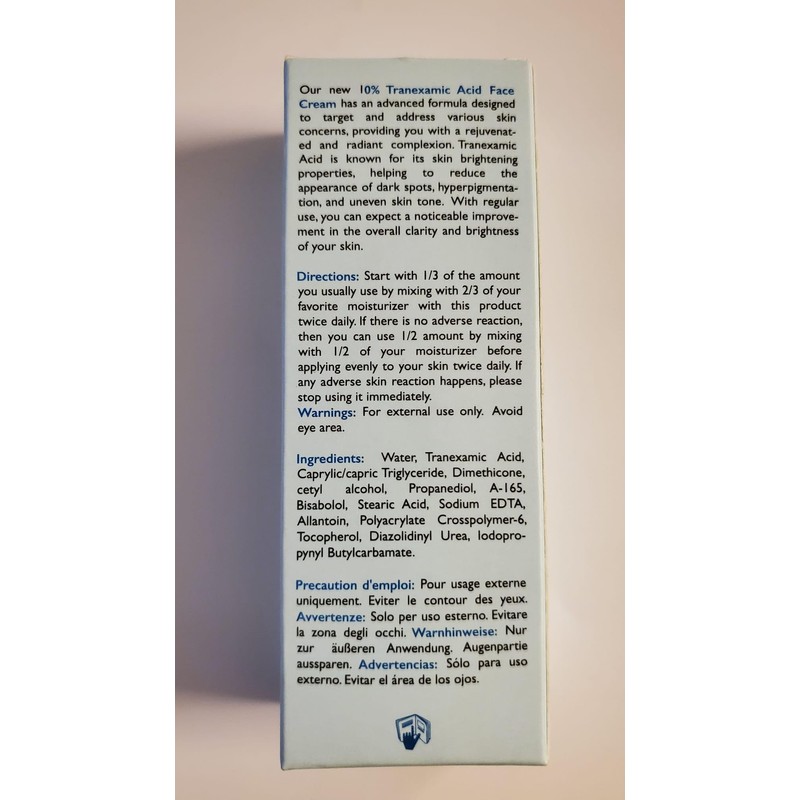 10% Tranexamic Acid Cream – 1 fl oz / 30ml