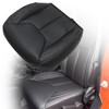 Priprilod Black Leather Driver Side Bottom Replacement Seat Cover Compatible