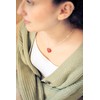 Lebensquelle Plus Heart Pendant Red Jasper Gemstone Pendant 2 x