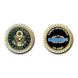 US Army Combat Infantryman Badge 4th Award Challenge Coin