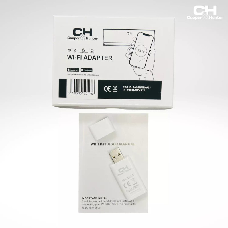 Cooper&Hunter USB Wifi Dongle for WALL MOUNT Cooper&Hunter Ductless Mini