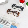 REAVEE 3 Pack Wide Oversized Reading Glasses for Women, Blue