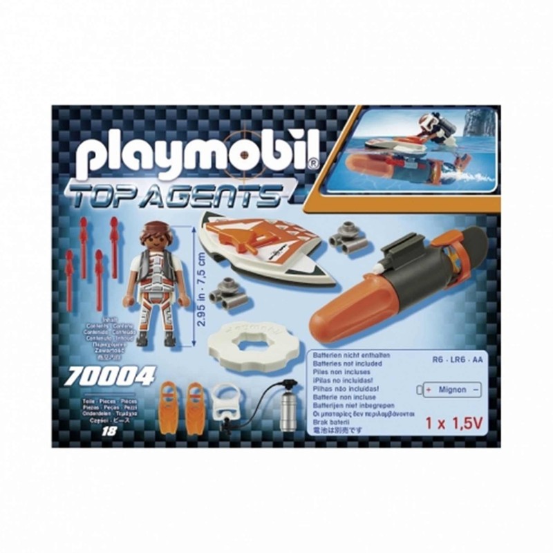 PlayMOBIL Top Agents SPY Team 70004 UnderWater Jet Rudder