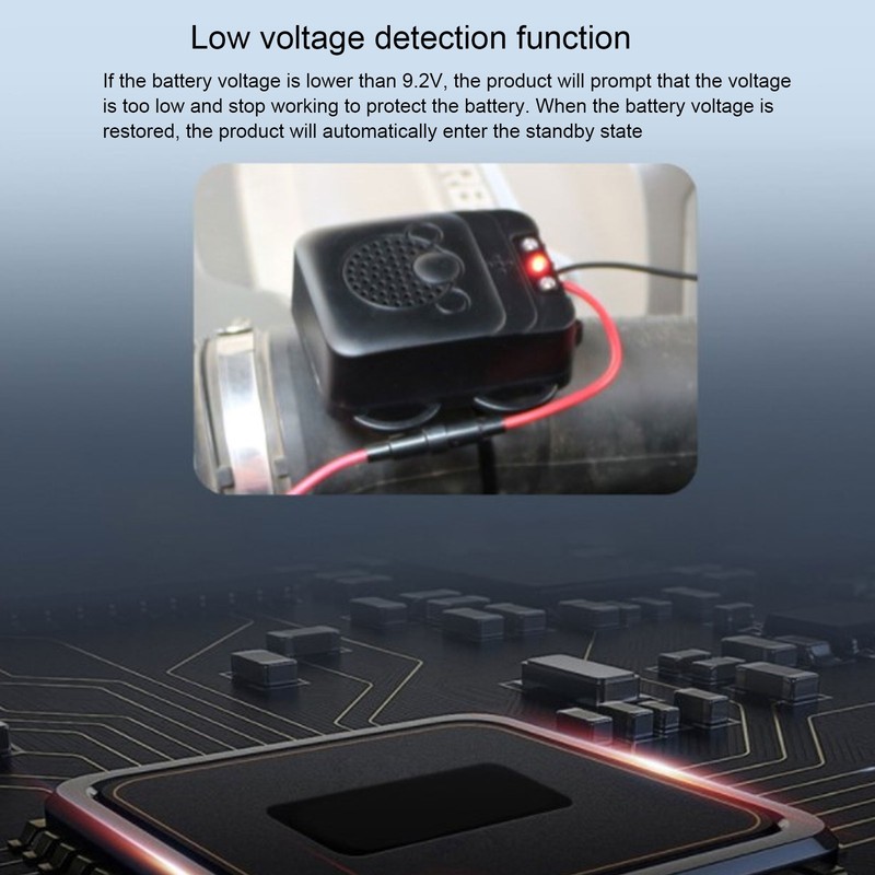 Ultrasonic Mouse Repeller 12V Professional Strong Strobe Light Electronic Car