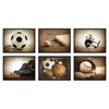 DesignOvation Sylvie Baseball Glove at Home Plate Framed Canvas By