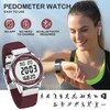 Ladies Pedometer Watch for Walking-Step Tracker Watch with Calories Counter-Non