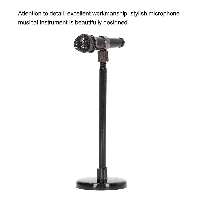 Miniature Microphone Adjustable Mini Microphone Model Mini Musical Instrument with