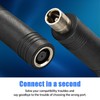 Boobrie 2-Pack Black DC7909 Female to DC8020 Male Adapter Connector