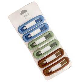 6pcs Cute Ladies Hair Clips Matte Snap Girls Hair Clips and Non-slip Metal Snap Hair Clips Suitable for Any Hair Type for Styling Decoration (Style 1, One size)