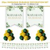 Ramadan Mubarak Decoration Set - 20pc Set Pack - with
