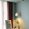 Magiroz Mid Century Modern Pendant Light Fixture Minimalist White Ceramic
