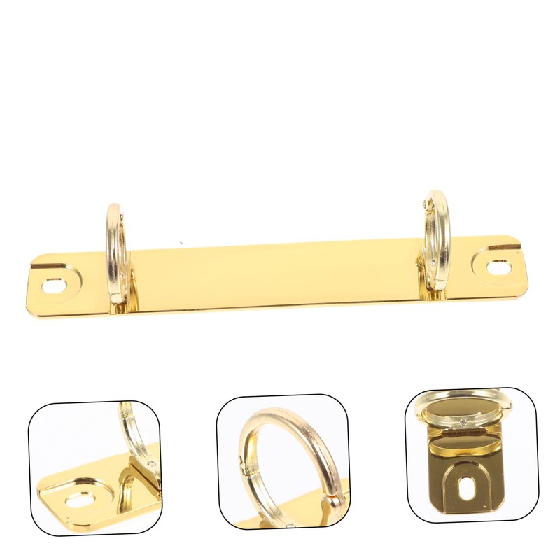 Operitacx Binder Spine Insert Portable Folder O Shaped Metal Binder