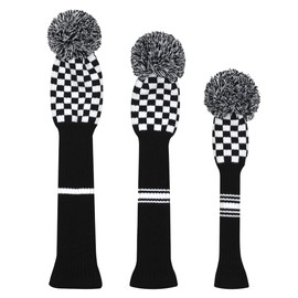 Scott Edward Knit Golf Headcovers Fits Well Driver(460cc) Fairway Wood and Hybrid(UT) for Woods Set of 3 The Perfect Change for Golf Bag