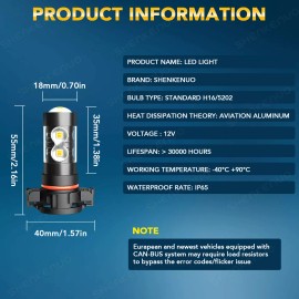 SHENKENUO For Chevy Silverado 1500 2500 3500 HD 2007-2015 6x Bubs led Headlight+Fog Light