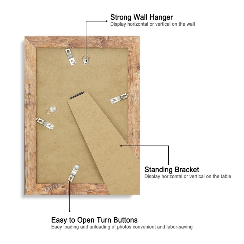 iRahmen 6x9 Picture Frame with HD Tempered Glass, Display Pictures