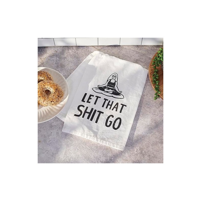 Primitives by Kathy Decorative Kitchen Towel - Let That Go,