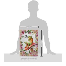 Angeleno Heritage Don't Care Toad Garden Flag Friends Bugs & Frogs Butterfly Ladybugs Dragonfly Bee Springtime Insect Natural Wildlife House Decoration Banner Small Yard Gift Double-Sided, Made In USA