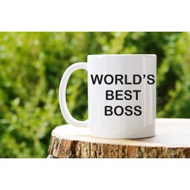 World's Best Boss - Tasse mit Spruch, Arbeit Kollegen Gag Job witzig Teetasse