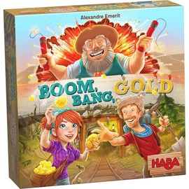 HABA Boom Bang Gold - A Fast Paced Gold Search That Encourages Repeated Playing for Ages 7+ (Made in Germany)