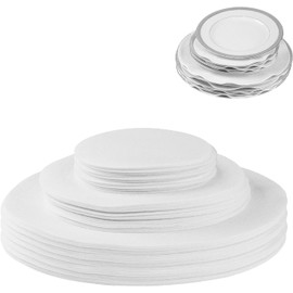 Cskunxia 60Pcs Felt Plate Dividers, Pan Separators Protectors, Plate Separators for Dishes China Coffee Saucers Protecting and Stacking, 3 Different Size - White