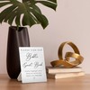 RUNMESS Bible Guest Book Wedding Wooden Sign Stand, 5x7inches, Wedding