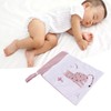 2pcs Hanging Diaper Bag Waterproof Double Pockets Zipper Closure Baby