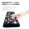 LETTON Wireless Keyboard Mouse Combo, 2.4GHz Typewriter Keyboard Wireless, Colorful