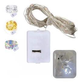Cadena De Luces De Hadas Con3pilas 10pcs*2m Luces De Navidad Luces Blanco
