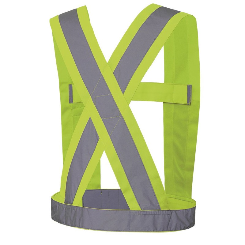 Pioneer 4-Inch Wide Adjustable Lightweight High Visibility Safety Sash, Reflective
