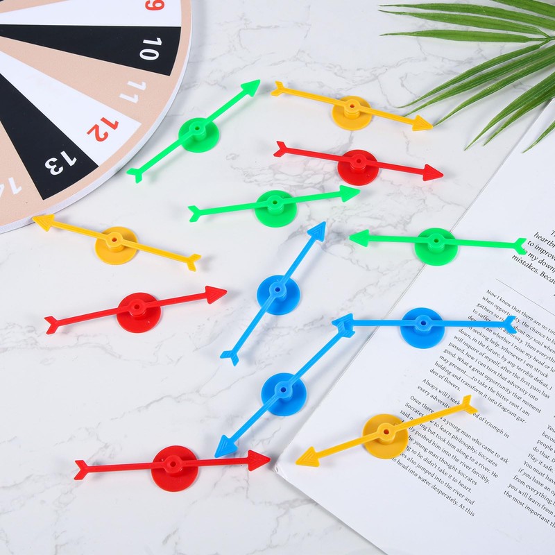 XIHIRCD 12pcs Game Spinners, 3.94inch Plastic Spinners Arrow Game Spinners
