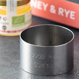 SA18-8 WSL9901 Argon Cercle Ring, Round Shape, Diameter 2.0 x Height 1.2 inches (50 x 30 mm)