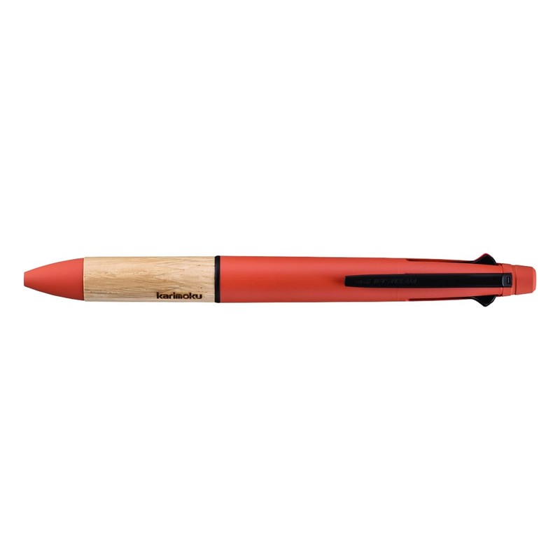 Mitsubishi Pencil Multi-Function Pen Jetstream Karimoku 4&1 0.5 Sunset Orange